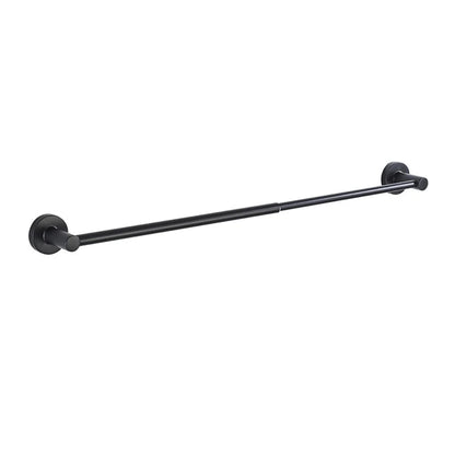 Porte-serviette extensible en acier inoxydable – Barre murale ajustable 50 à 60 cm noir