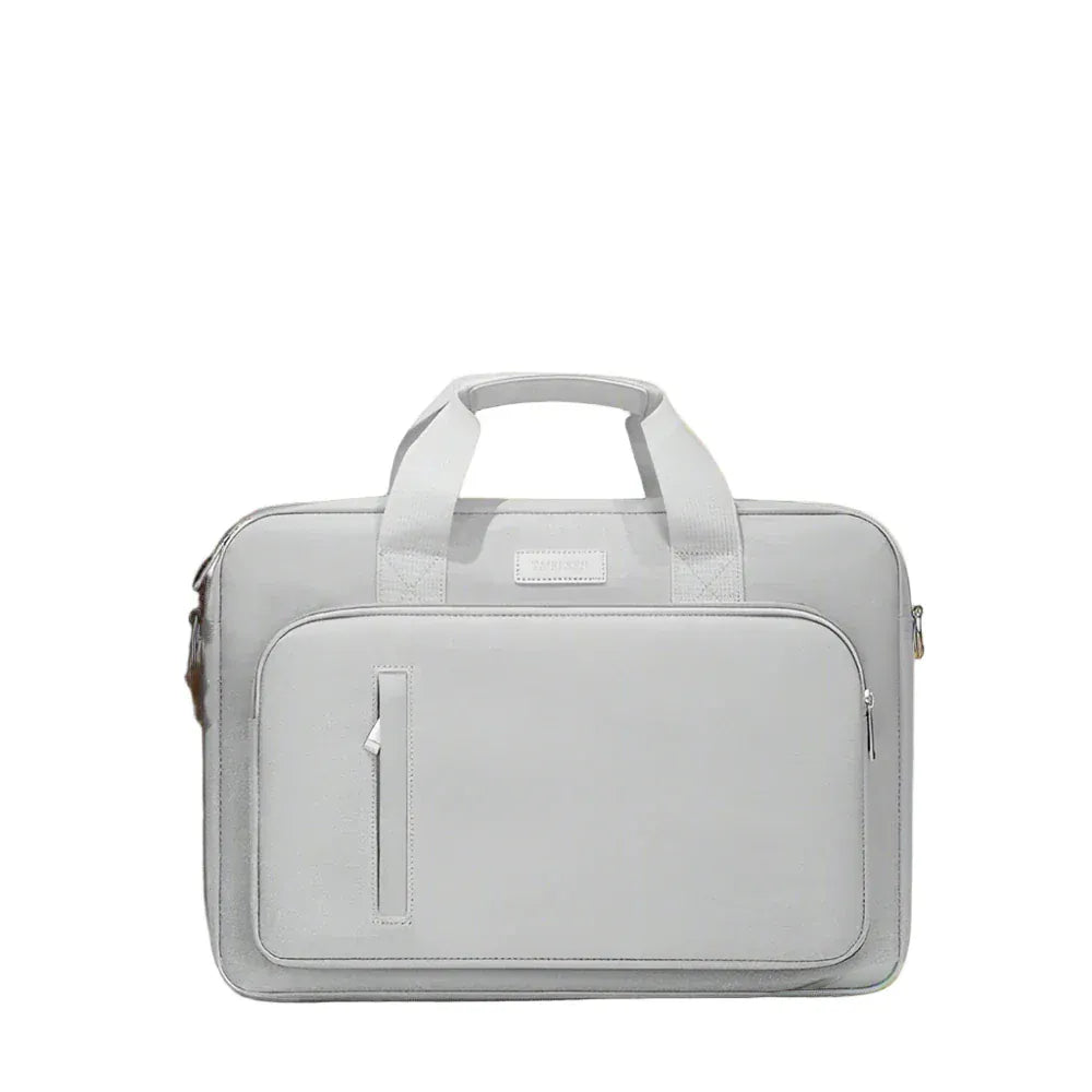 Porte documents femme gris clair