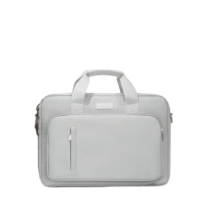 Porte documents femme gris clair