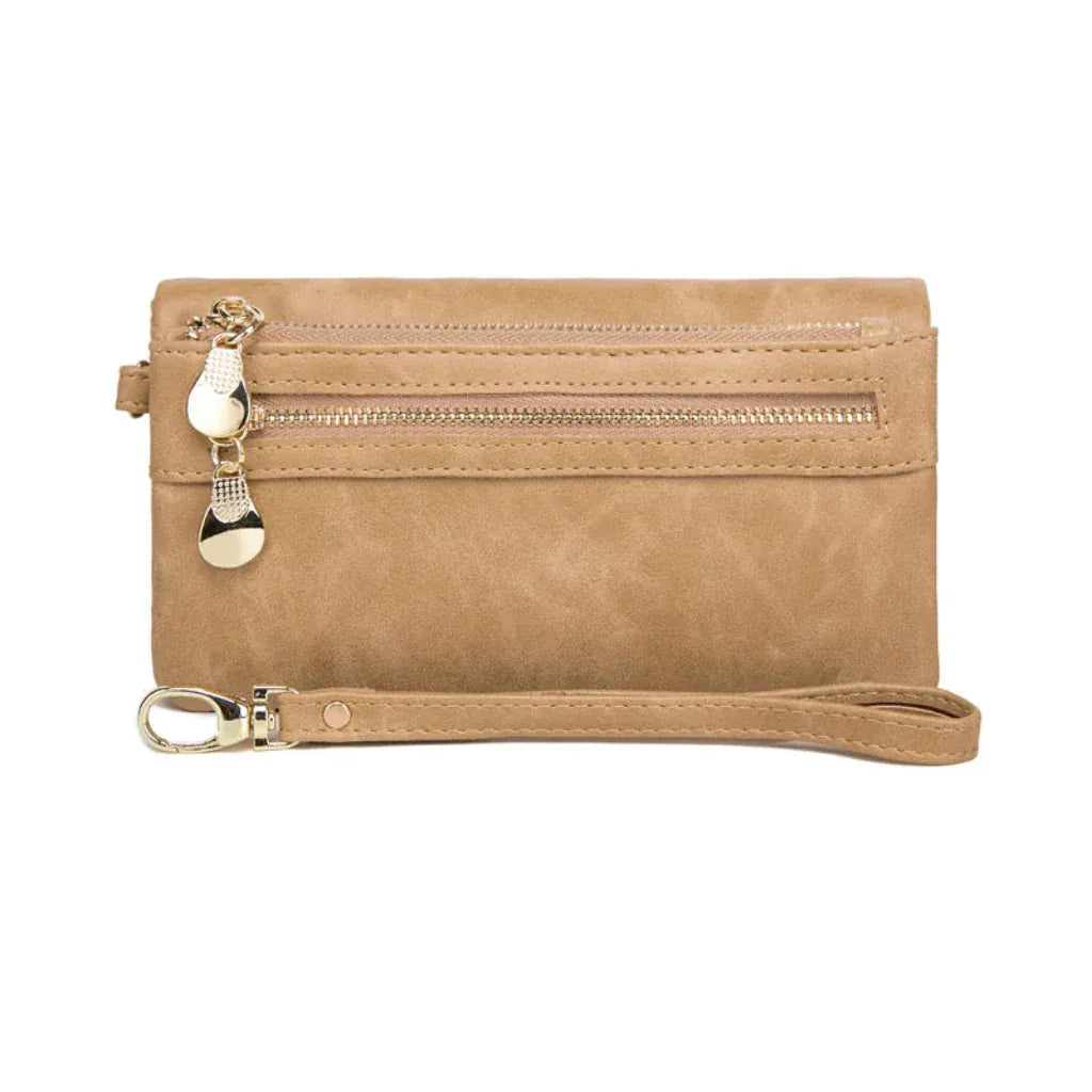 Portefeuille Femme Rétro Fashion Beige – Style, Organisation et Caractère