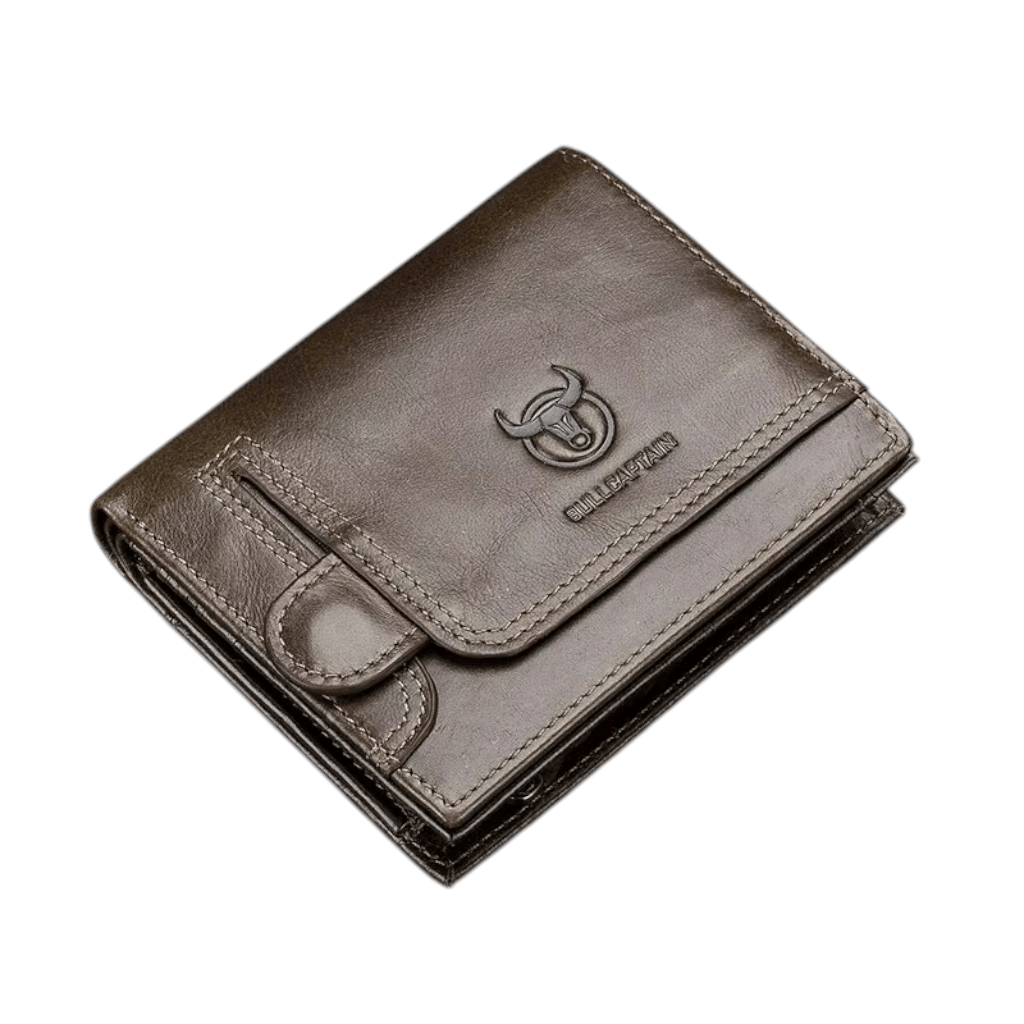 Portefeuille Homme - Modèle Bifold avec Blocage RFID et 15 Emplacements pour Cartes Marron Foncé