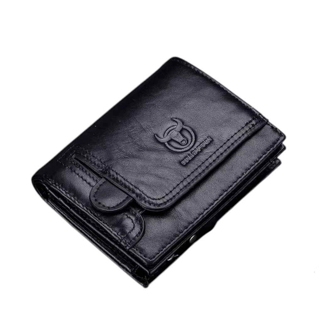 Portefeuille Homme - Modèle Bifold avec Blocage RFID et 15 Emplacements pour Cartes Noir