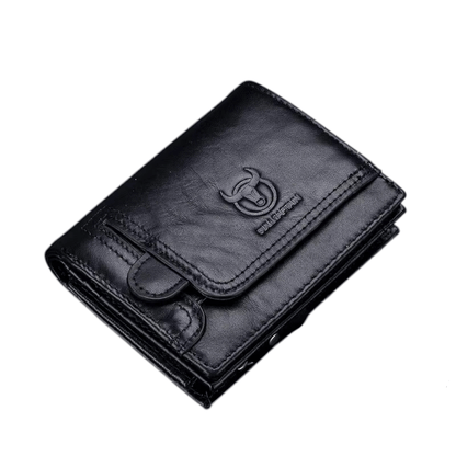 Portefeuille Homme - Modèle Bifold avec Blocage RFID et 15 Emplacements pour Cartes Noir