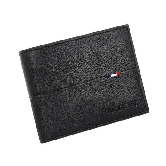 Portefeuille Homme Multi-Fonction Noir - Grande Capacité en Cuir PU