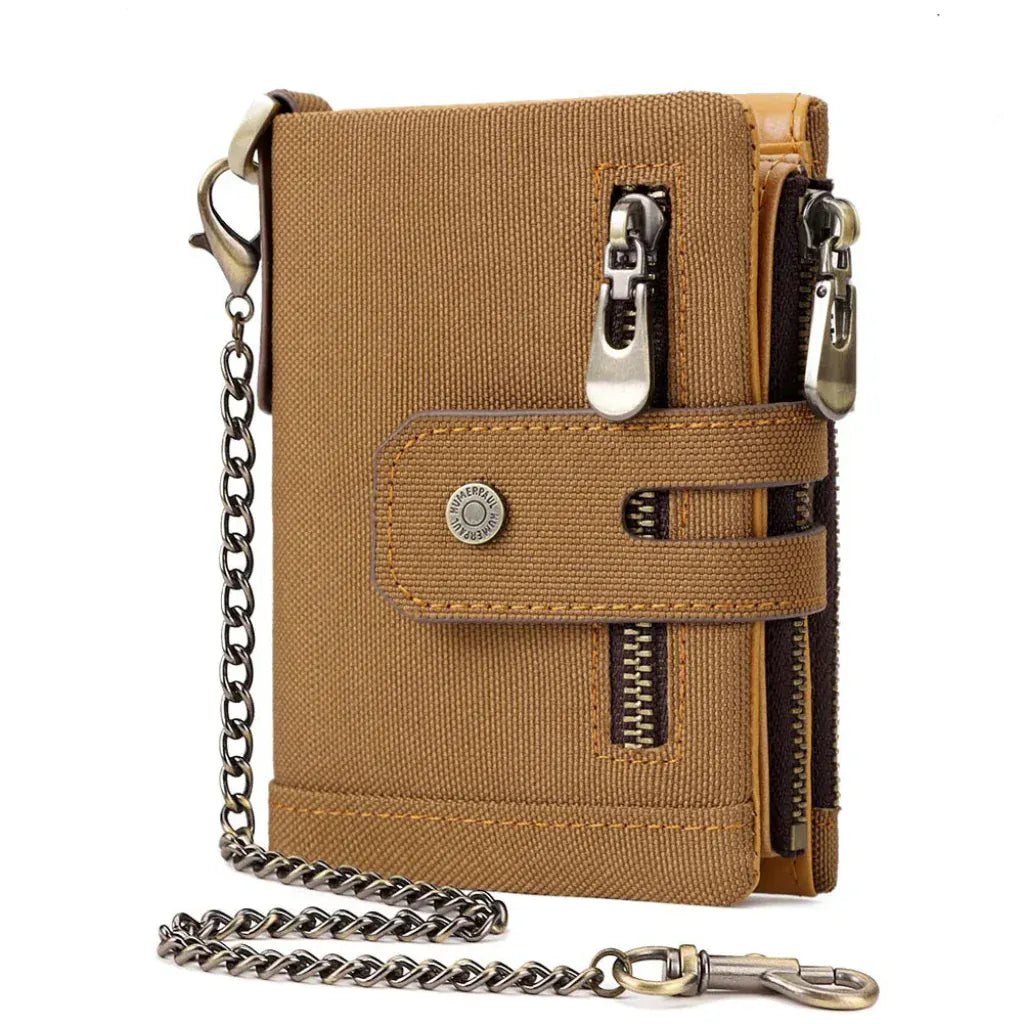 Portefeuille Homme Oxford Marron – RFID, Sécurité & Élégance