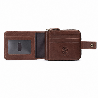 Portefeuille Homme en Cuir Véritable – Élégance Vintage