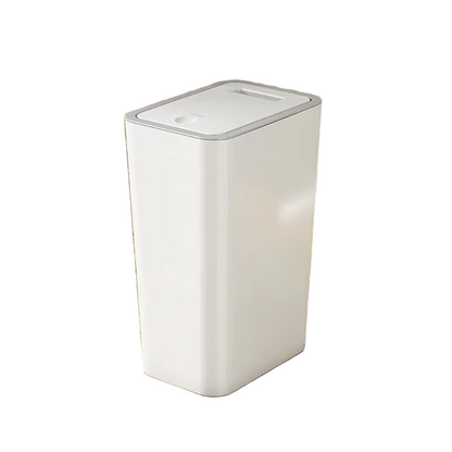 Poubelle_Salle_de_Bain_10L_avec_Couvercle_Pression_-_Corbeille_Compacte_en_Plastique_pour_Toilettes_Chambre_et_Salon Blanc
