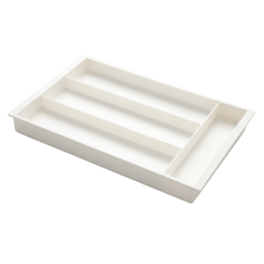 Range-Couvert Extensible – Organisateur de Tiroir Ajustable en Plastique Blanc