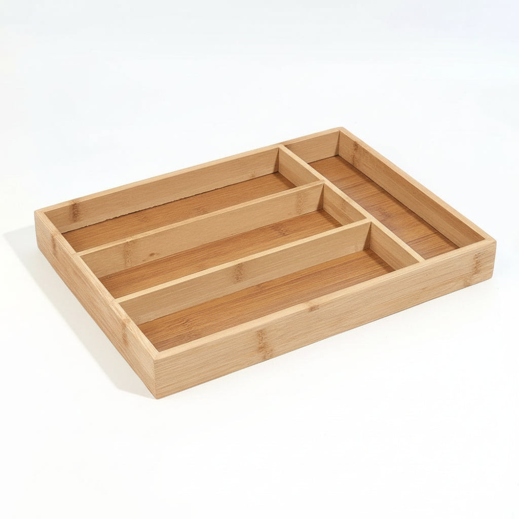 Range-Couvert en Bambou – Organisateur tiroir cuisine