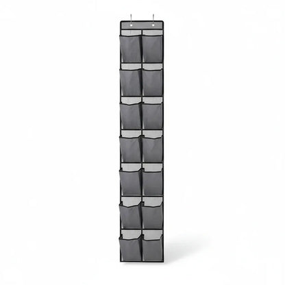 Rangement Chaussures Suspendu – Organisateur de Porte avec Poches Mesh Antiodorantes noir