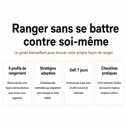 Ranger sans se battre contre soi-même | Ebook PDF