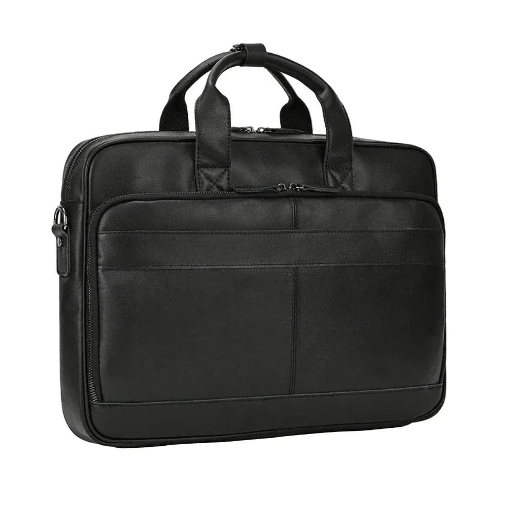 Porte-Documents Rétro en Cuir Véritable