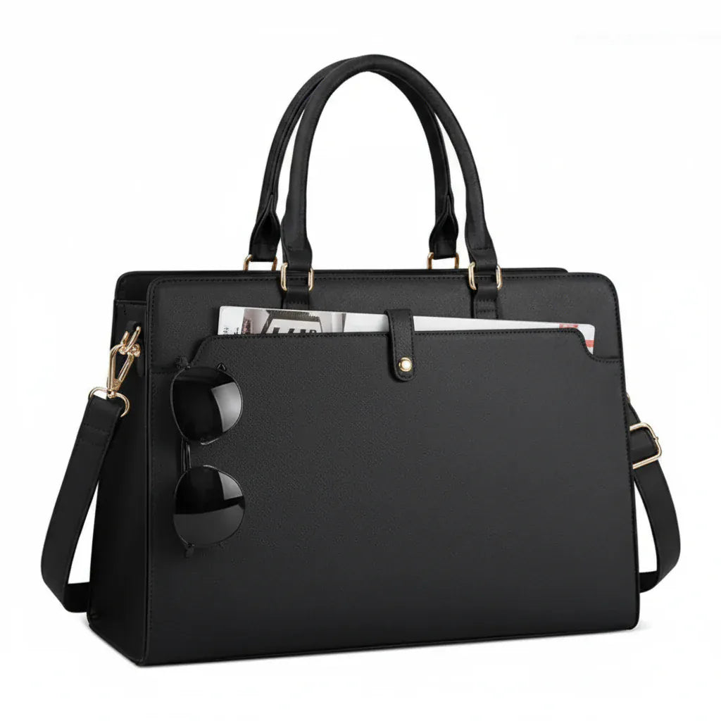 Porte-Documents Femme  - Cartable Business 15.6" Cuir PU Imperméable