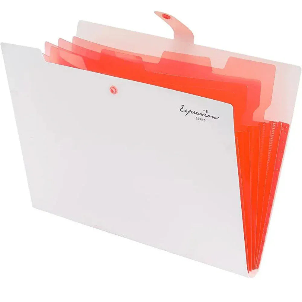 Porte-Documents Extensible 5 Poches A4 - Organiseur Portable PP