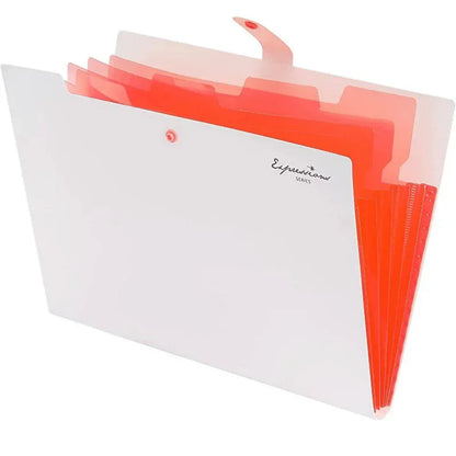 Porte-Documents Extensible 5 Poches A4 - Organiseur Portable PP