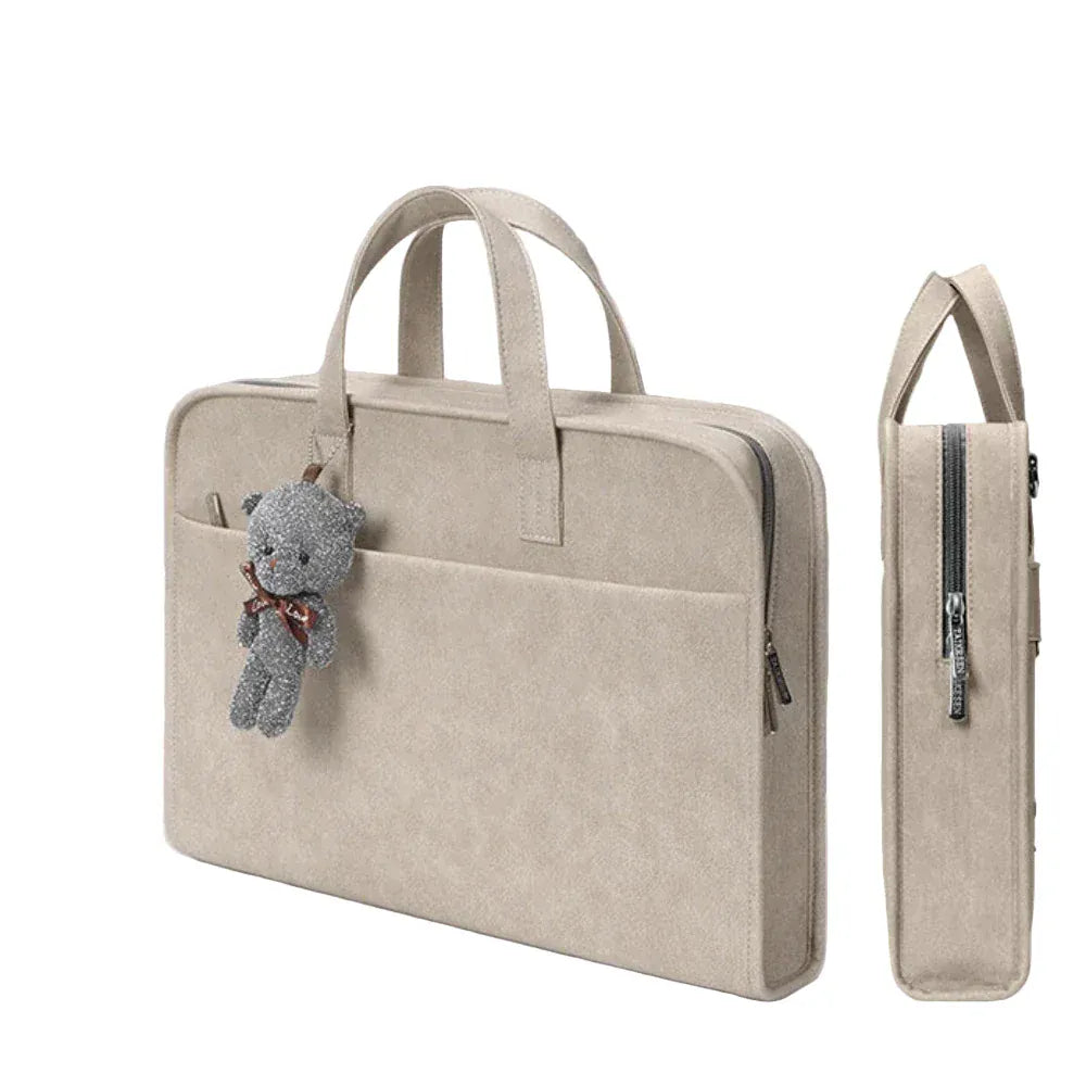 Porte-Documents Professionnel PU - Mallette Fine Femme - Organiseur Bureau Style Briefcase