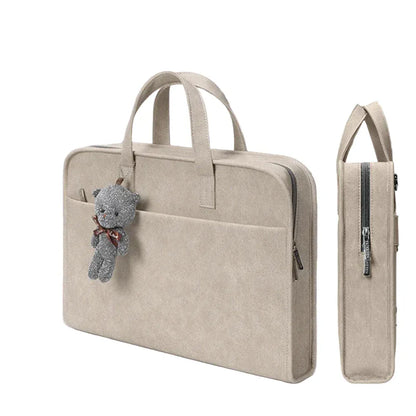 Porte-Documents Professionnel PU - Mallette Fine Femme - Organiseur Bureau Style Briefcase