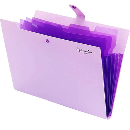 Porte-Documents Extensible 5 Poches A4 - Organiseur Portable PP