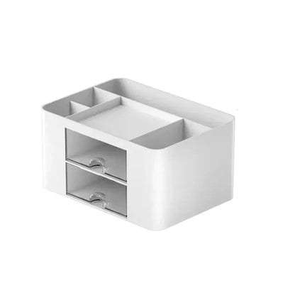 Organisateur de Bureau Multifonctionnel avec 2 Tiroirs - Solution de Rangement Moderne