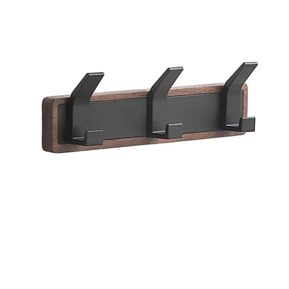 Patère Murale Bois Massif – Crochet Rabattable pour Entrée et Intérieur