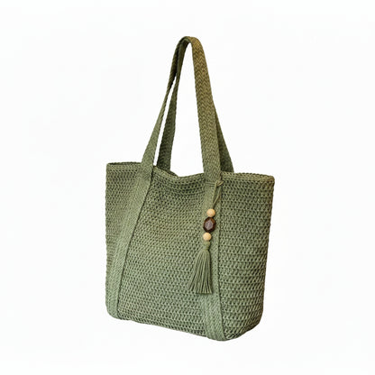 Tote Bag Femme Cabas Tressé Paille Grande Capacité