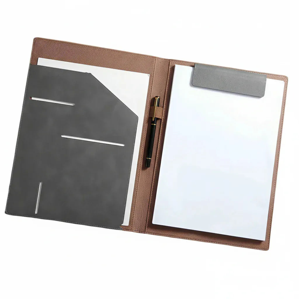 Porte-Documents Cuir Premium A4 avec Clip Intégré - Collection Business