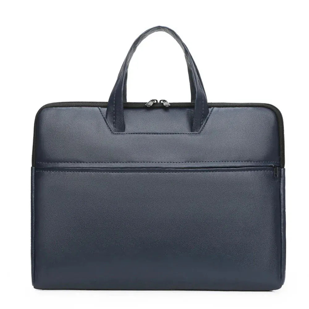 Porte-Documents Homme en Cuir Véritable - Sacoche Business Grande Capacité