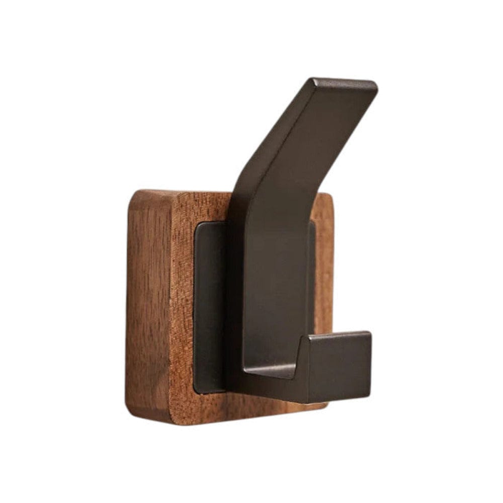 Patère Murale Bois Massif – Crochet Rabattable pour Entrée et Intérieur