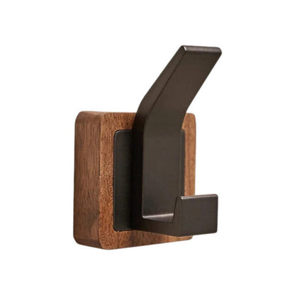 Patère Murale Bois Massif – Crochet Rabattable pour Entrée et Intérieur