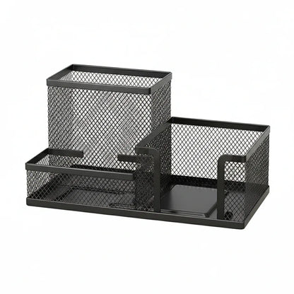 Organiseur de Bureau Multifonctionnel avec Tiroir - Solution de Rangement en Métal Mesh