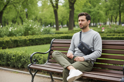 Sac Banane Cuir Véritable Homme – Élégance & Praticité 1