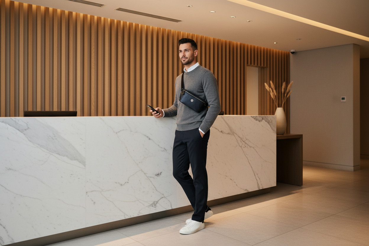 Sac Banane Cuir Véritable Homme – Élégance & Praticité 2