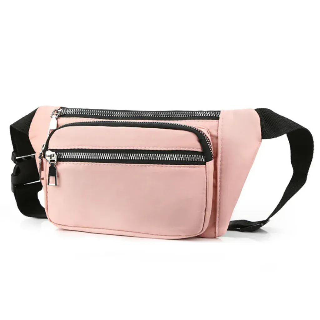 Sac Banane Femme Oxford Multifonction Rose – Accessoire Résistant et Fonctionnel