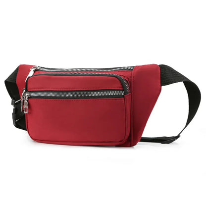 Sac Banane Femme Oxford Multifonction Rouge – Accessoire Résistant et Fonctionnel