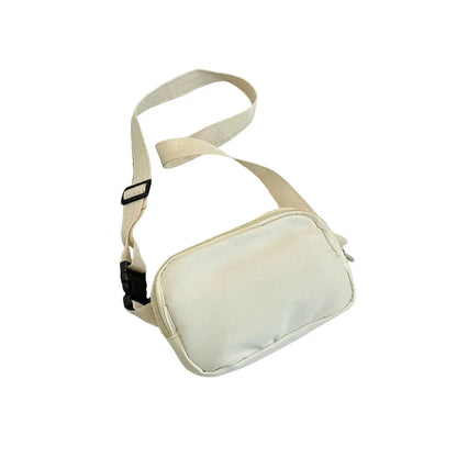 Sac Banane Femme Sportive en Nylon Imperméable Blanc – Rangement et Mobilité