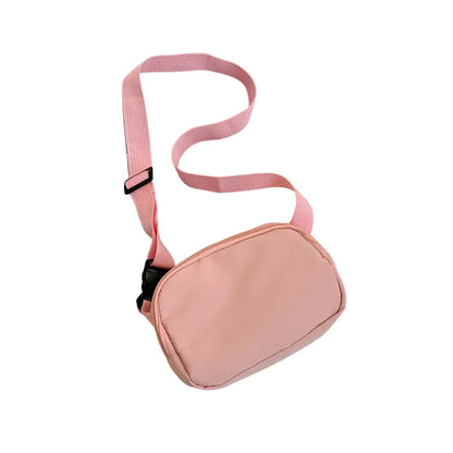 Sac Banane Femme Sportive en Nylon Imperméable Rose – Rangement et Mobilité