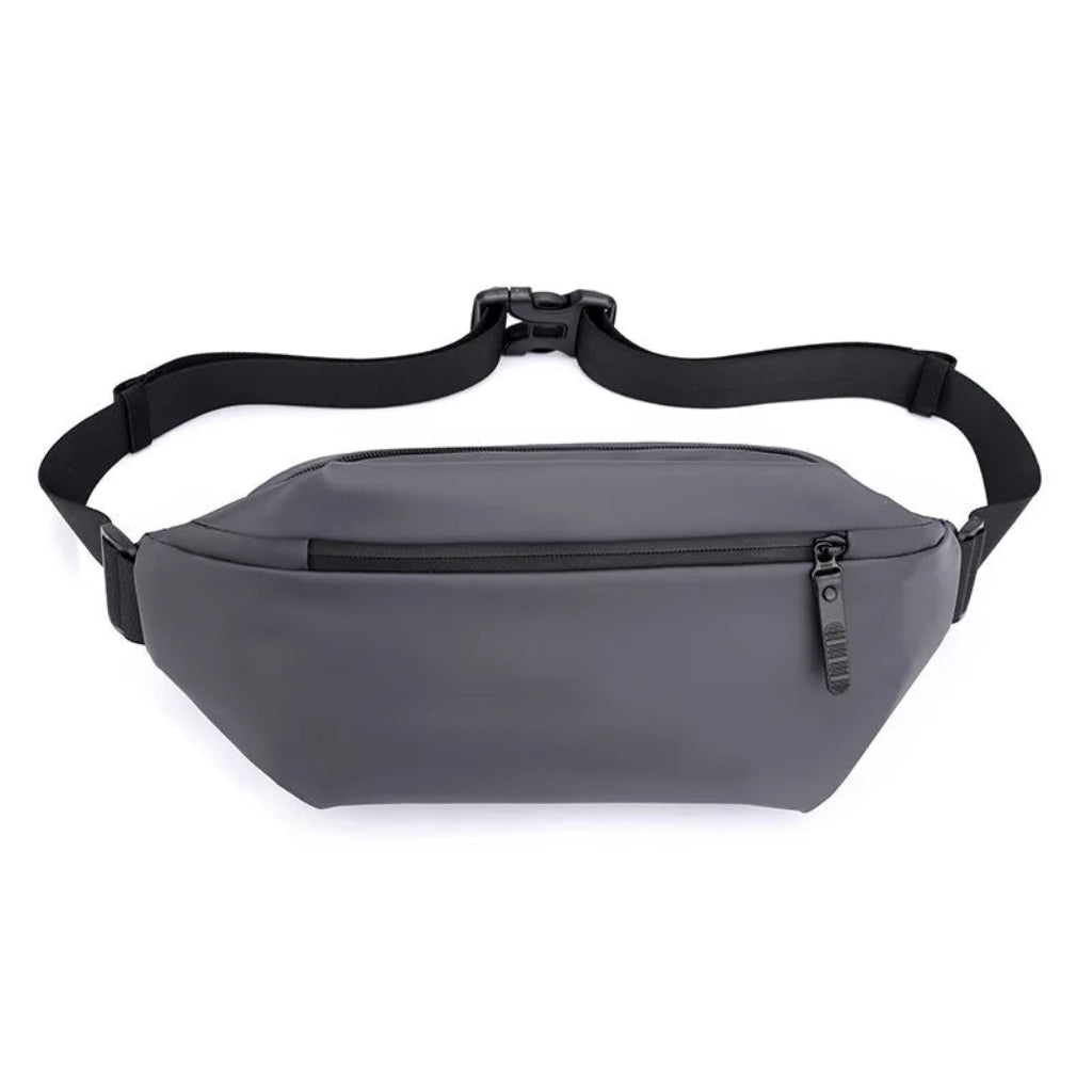 Sac Banane Homme Multifonction Imperméable Gris – Organisation Pratique au Quotidien