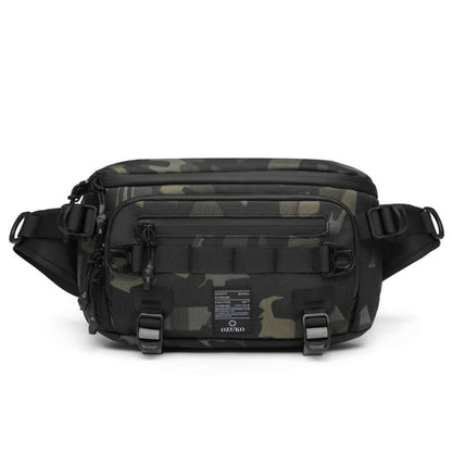 Sac Banane Homme Tactique Camouflage – Grande Capacité, Double Compartiment, Oxford Imperméable