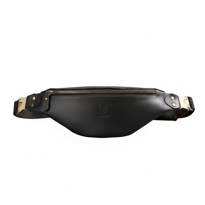 Sac Banane Homme en Cuir Crazy Horse  Noir – Style Vintage & Moderne