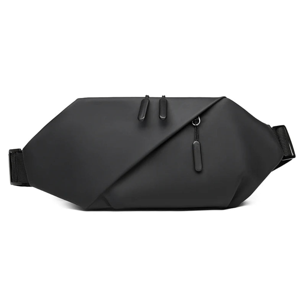 Sac Banane Homme en Cuir PU Noir – Élégant, Pratique et Multifonction