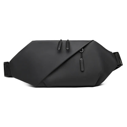 Sac Banane Homme en Cuir PU Noir – Élégant, Pratique et Multifonction