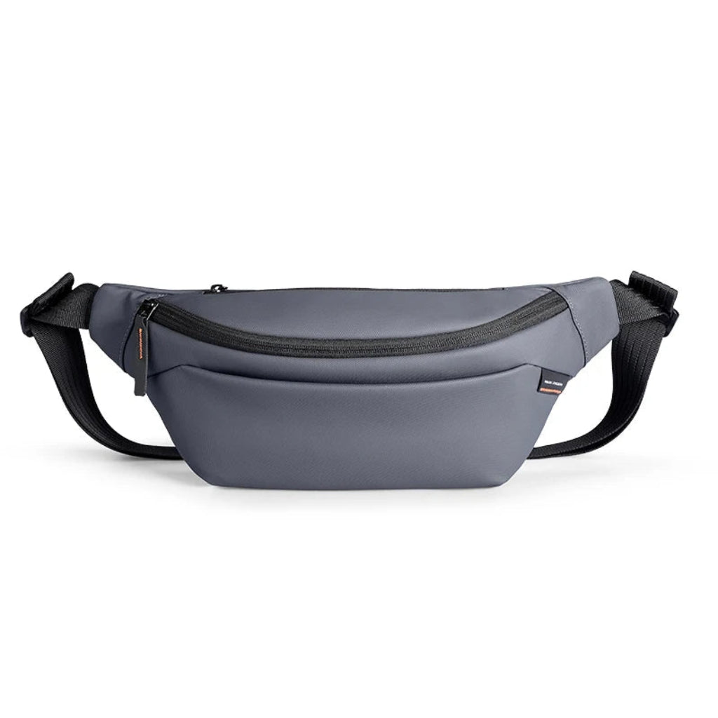 Sac Banane Homme en Oxford et PU Gris Graphite – Rangement Moderne pour Travail et Loisirs