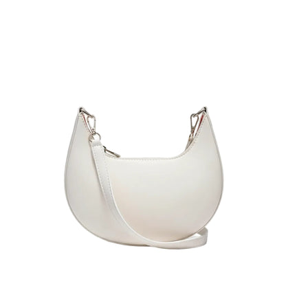 Sac à Bandoulière Femme Demi-Lune Vintage Blanc  – Élégance Intemporelle