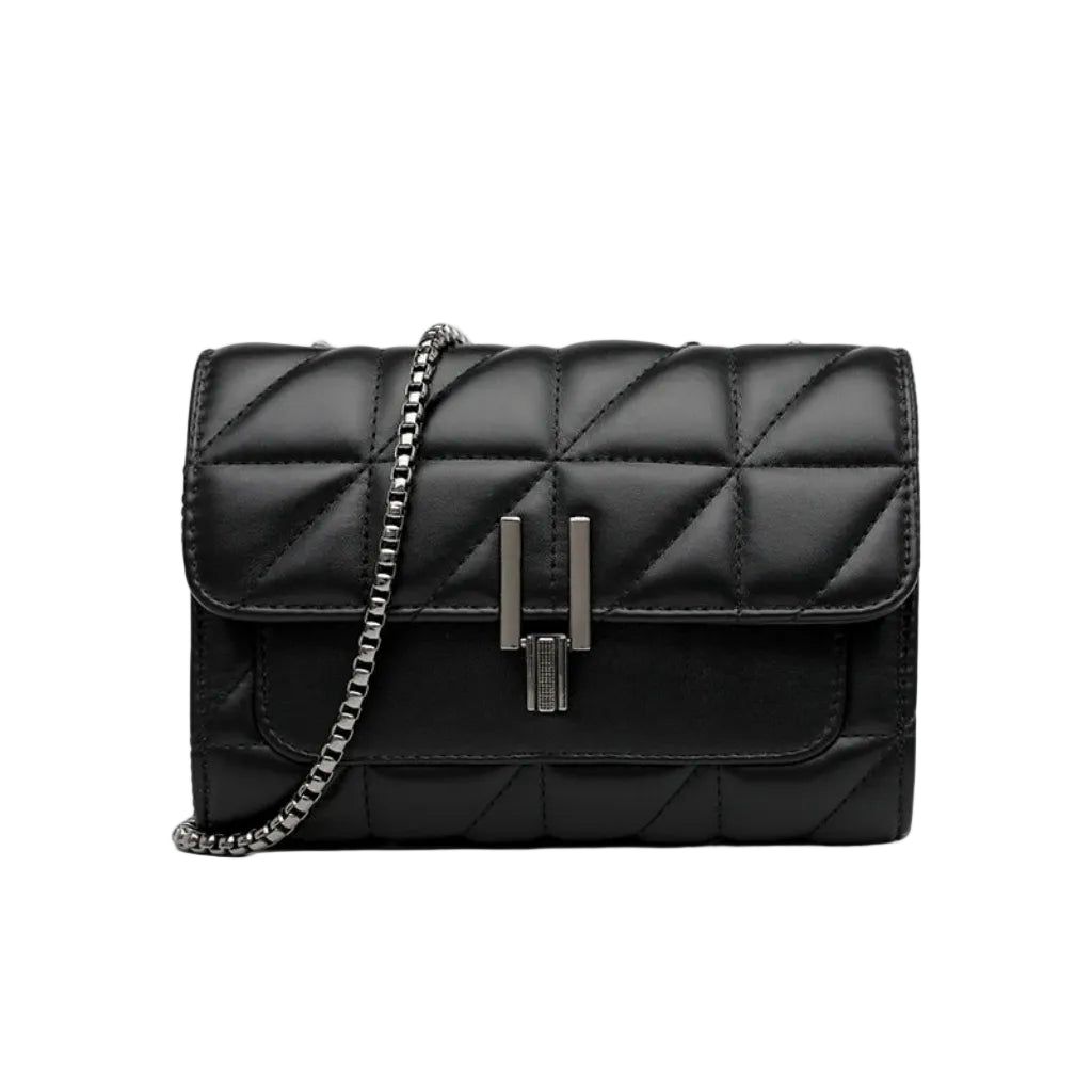 Sac à Bandoulière Femme Matelassé Noir – Élégant et Intemporel