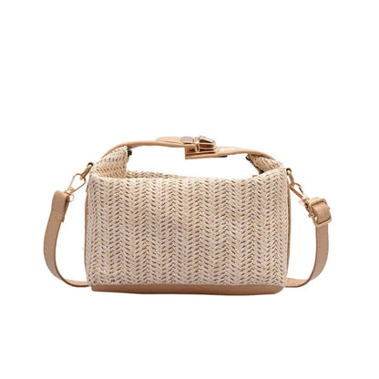 Sac à Bandoulière Femme – Paille Tressée Bohème Chic