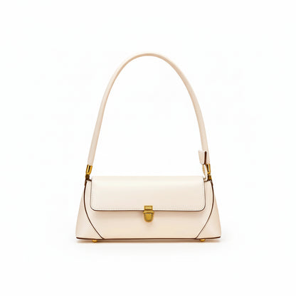 Sac à Bandoulière Femme Vintage Blanc – PU Style Baguette