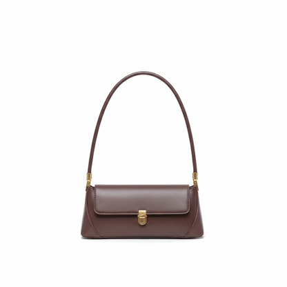Sac à Bandoulière Femme Vintage Marron – PU Style Baguette