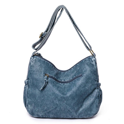Sac à Bandoulière Femme Vintage PU Délavé  derriere