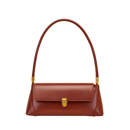 Sac à Bandoulière Femme Vintage Rouge – PU Style Baguette