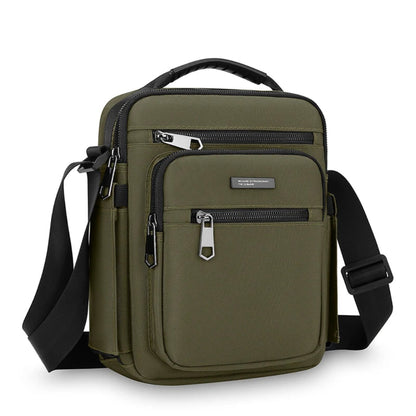 Sac à Bandoulière Homme 4 Couches Vert – Organisation Premium Oxford avec Poche Bouteille